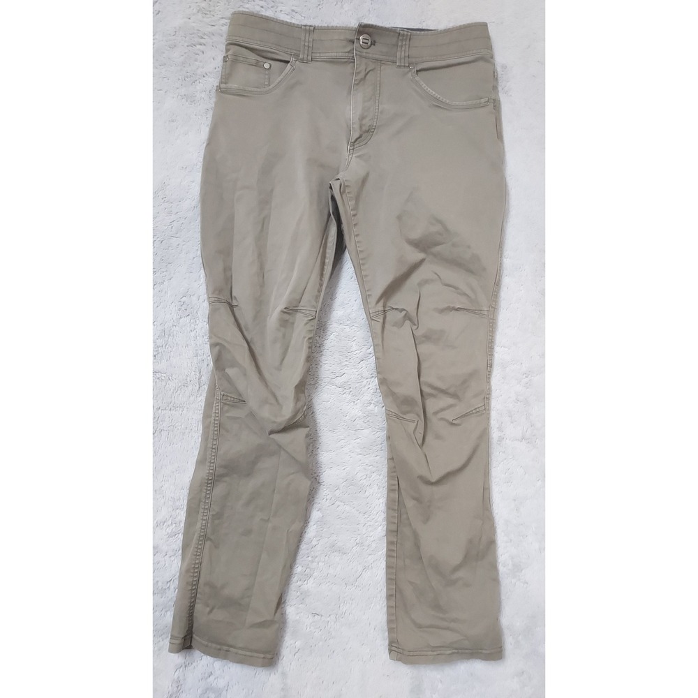 Kuhl Rydr Lite Pants Mens 34x32 Klassik Fit Hiking Outdoor Canvas Climbing Brown
